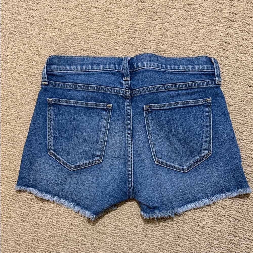 GAP 1969 Women's Medium Blue Frayed Hem Denim Cut Off Shorts, Size 26. - Picture 2 of 12